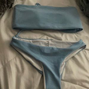 brand new blue bikini set